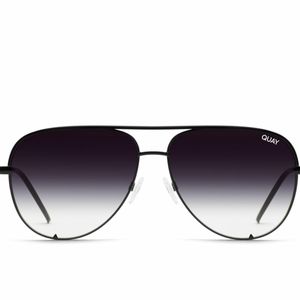 QUAY High Key Mini Black Fade Sunglasses